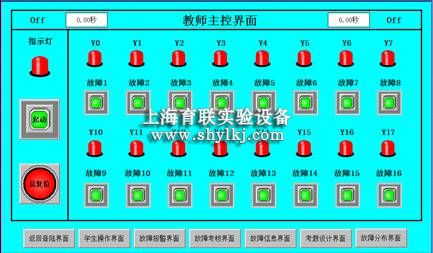 自动扶梯实训设备操作界面